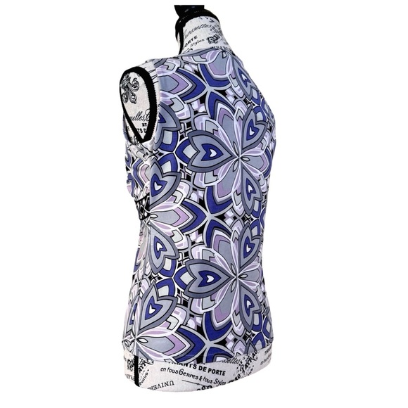 Tahari ASL Women’s Fitted Sleeveless Tank Top. Purple, Blue. 6 - Picture 6 of 11